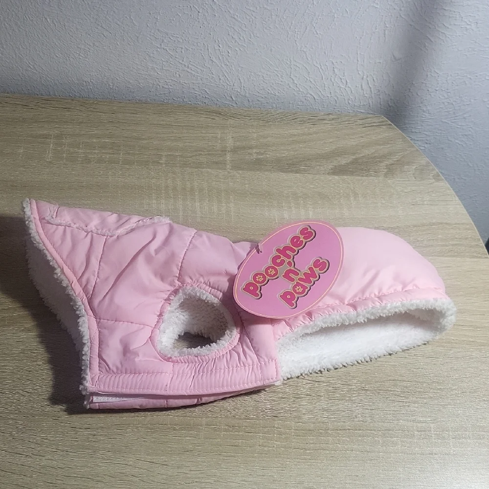 Pink‎ Quilted Dog Jacket with Soft Lining